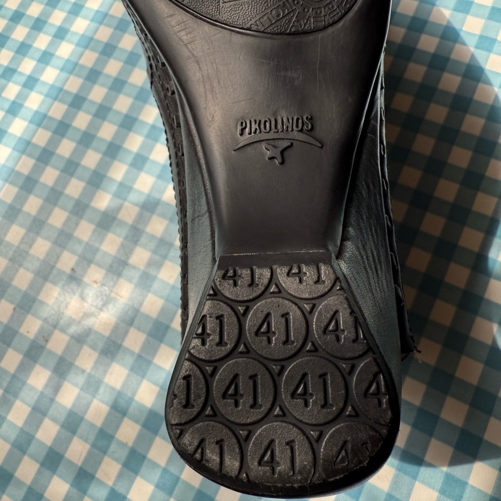 Gorgeous Pikolinos Women Size EU41/US10-10.5 NWOB Black Leather Cutout Shoes - Picture 7 of 8